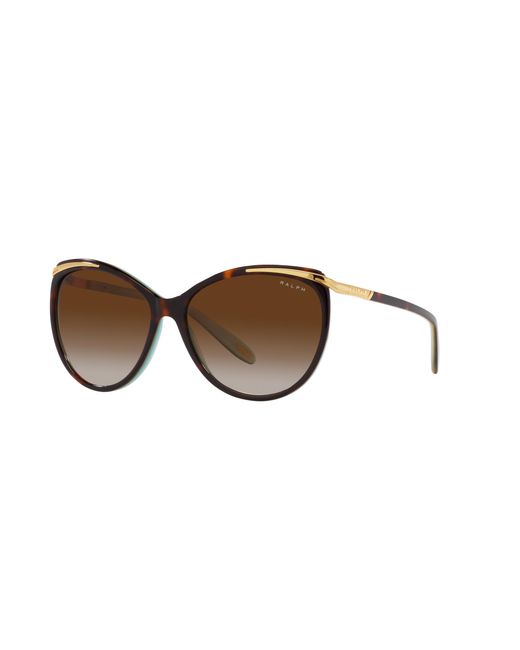 Ralph Lauren Black Ra5150 Ra 5150 601/3B Sunglasses Acetate Cat Eye Normal Shaded