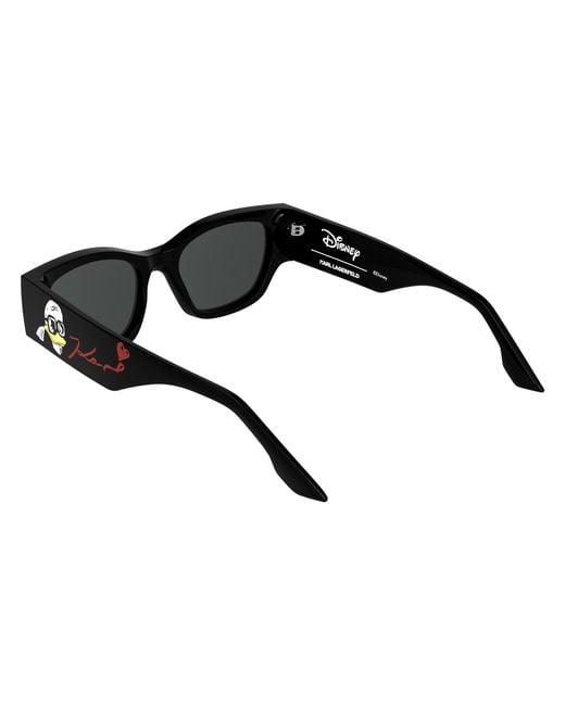 Karl Lagerfeld Black Klj6168Snd 001 Sunglasses Bio-Inject Smoke Geometric Normal