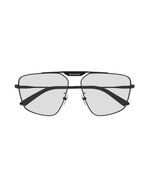 Balenciaga Black Bb0246Sa 004 Sunglasses Metal Geometric Normal for men