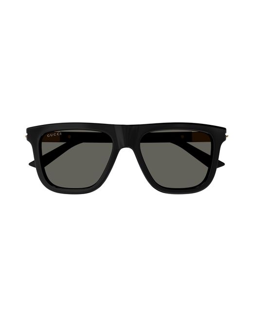 Gucci Black Gg1502S 001 Sunglasses Acetate Squared for men