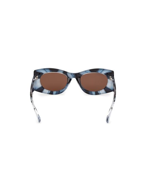 MAX&Co. Black Mo0131 90E Sunglasses Injected Geometric Normal