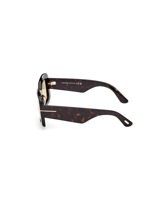 Tom Ford Black Ft1218 Venetia 52E Sunglasses Acetate Squared Photochromatic