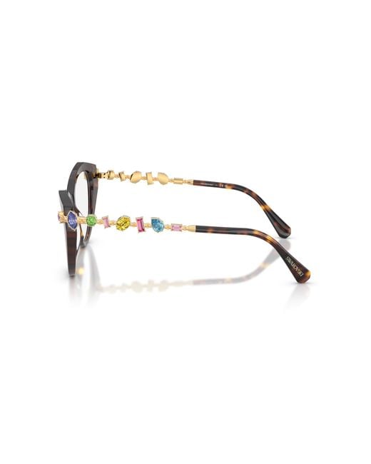 Swarovski Black Sk2047 1002 Optical Frames Acetate Cat Eye Normal