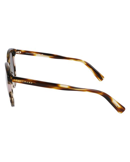 Longchamp Black Lo752S 211 Sunglasses Acetate Round Normal Normal