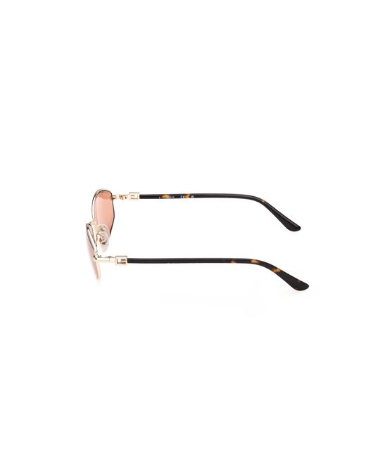 Guess Black Gu00289 32E Sunglasses Metal Geometric Normal