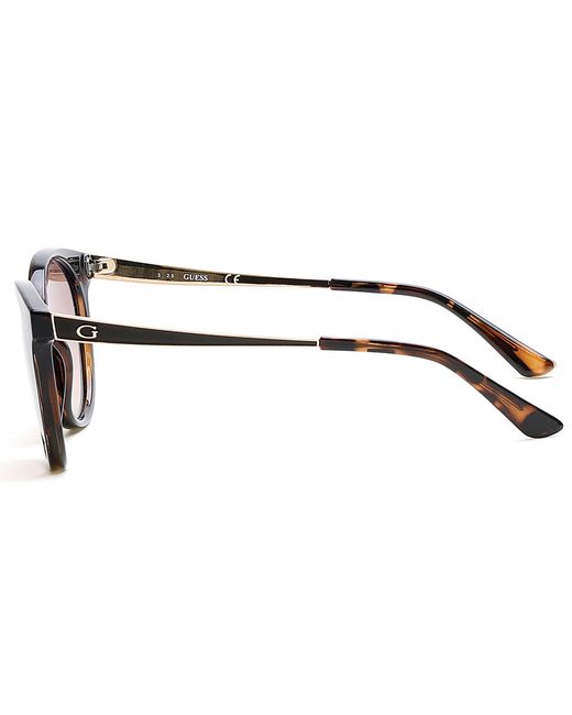 Guess Pink Gu7459 52F Sunglasses Injected Round Normal Shaded