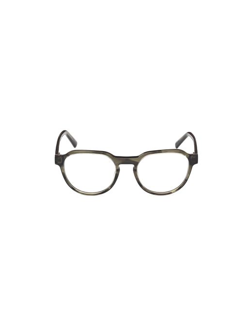 Timberland Black Tb50032 096 Optical Frames Acetate Round Normal for men
