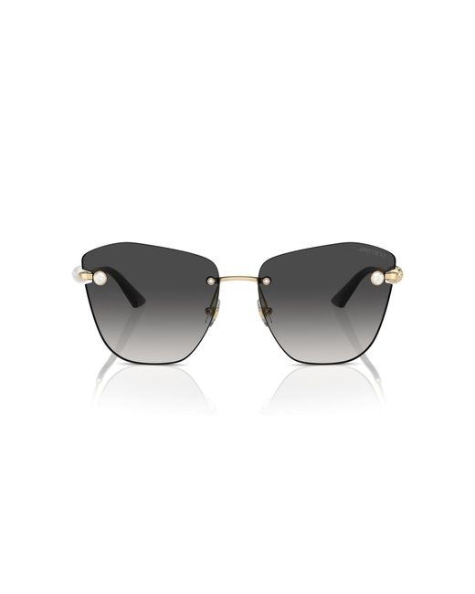 Jimmy Choo Black Jc4004Hb 30068G Sunglasses Metal Butterfly Normal Shaded