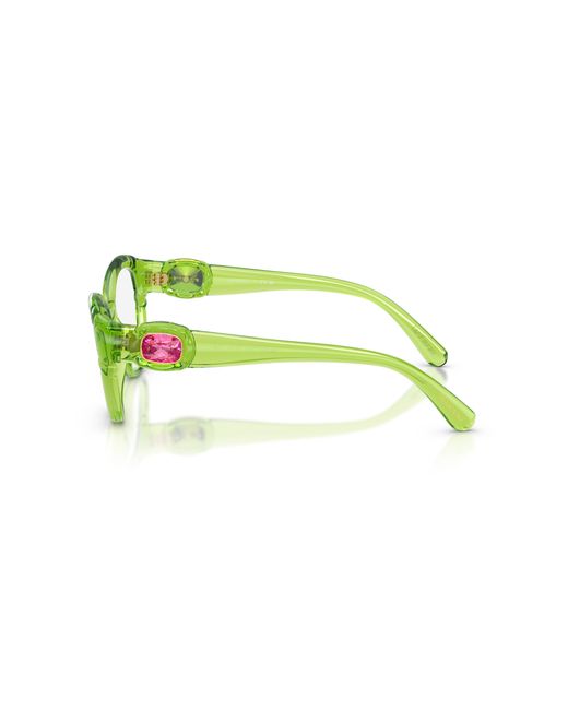 Swarovski Black Sk2057 1089 Optical Frames Injected Cat Eye Normal
