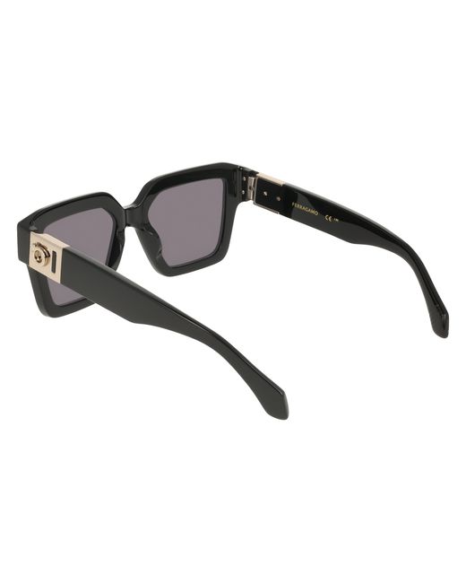 Ferragamo Black Sf2084S 001 Sunglasses Acetate Squared Normal