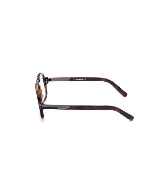 DSquared² Black Dq5344 052 Optical Frames Outlet Acetate Squared for men