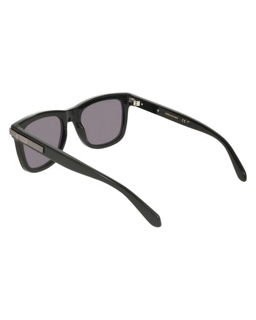 Ferragamo Black Sf2088S 001 Sunglasses Acetate Squared Normal for men