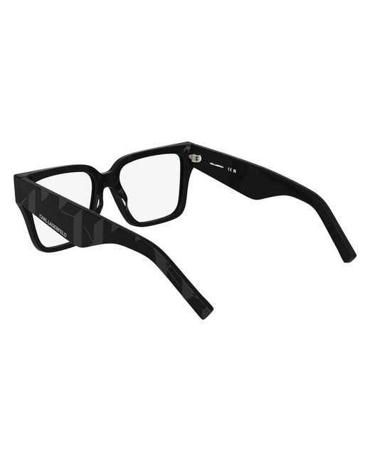 Karl Lagerfeld Black Kl6201 001 Optical Frames Acetate Squared Normal