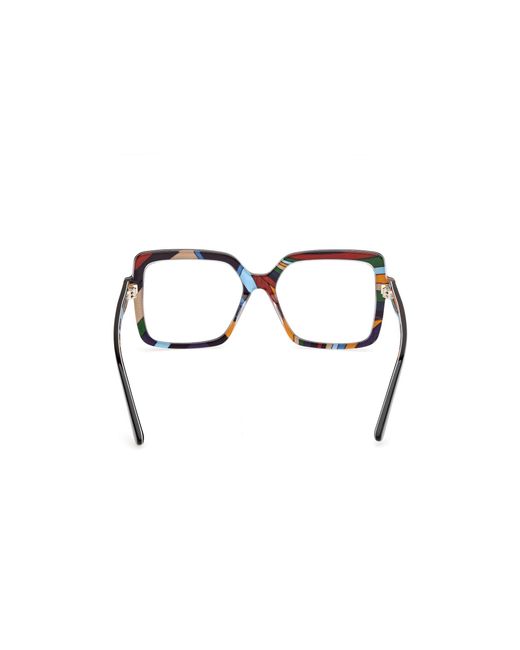 Emilio Pucci Black Ep5265 004 Optical Frames Acetate Squared Normal