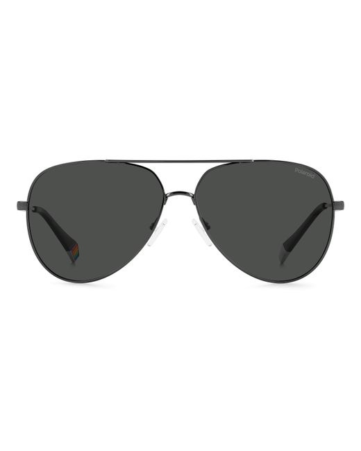 Polaroid Black Pld 6187/S Kj1/M9 Sunglasses Metal Pilot Polarized