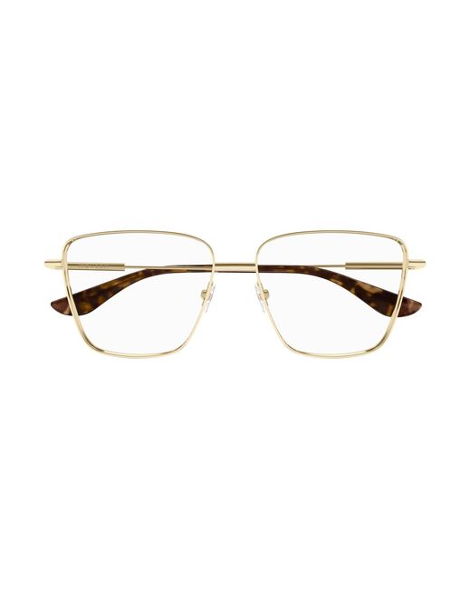 McQueen Black Am0503O 002 Optical Frames Metal Transparent Squared