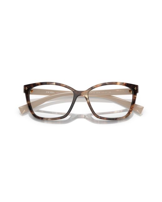 Prada Black Pr 15Zv 07R1O1 Optical Frames Acetate Squared Normal