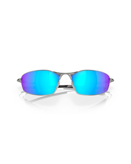 Oakley Black Oo4141 Whisker 414104 Sunglasses Metal Round Polarized Prizm for men