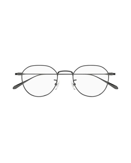 Montblanc Black Mb0476Oa 003 Optical Frames Metal Transparent Geometric for men