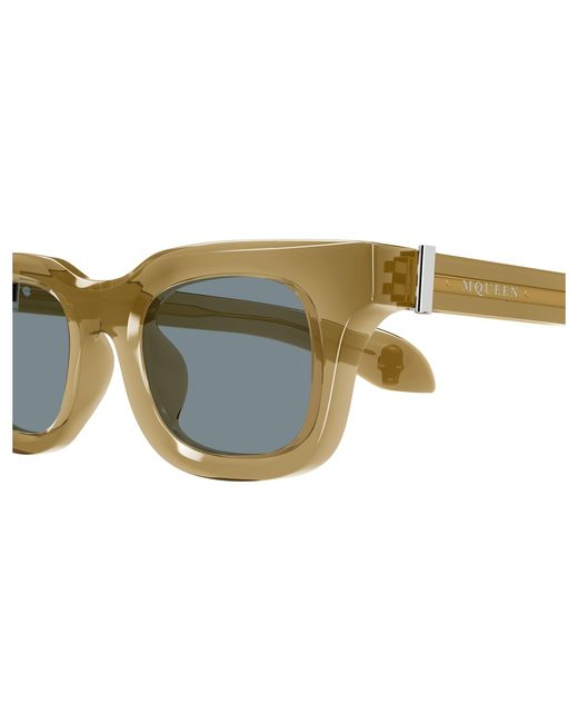 McQueen Black Am0547S 004 Sunglasses Acetate Squared for men