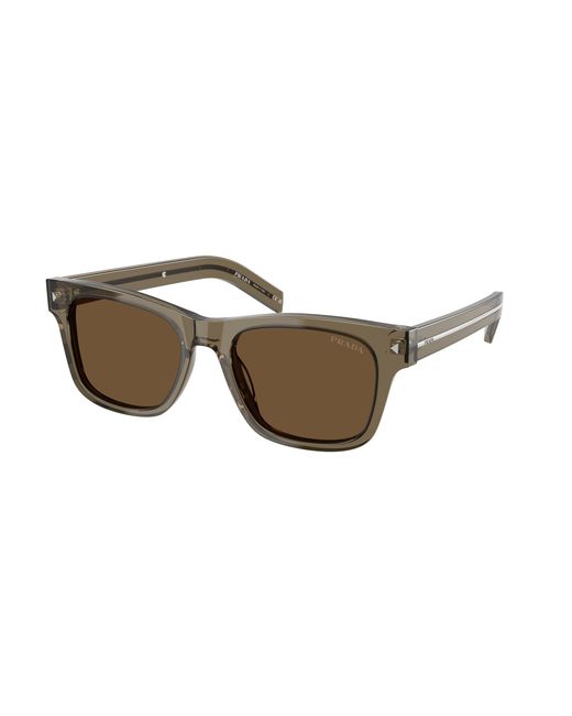 Prada Black Pr A17S 18T70F Sunglasses Acetate Squared Normal for men
