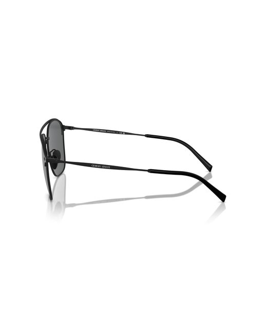 Giorgio Armani Black Ar6154 300187 Sunglasses Steel Squared Normal for men