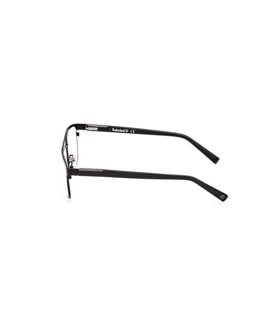 Timberland Black Tb1760 002 Optical Frames Metal Squared Normal for men