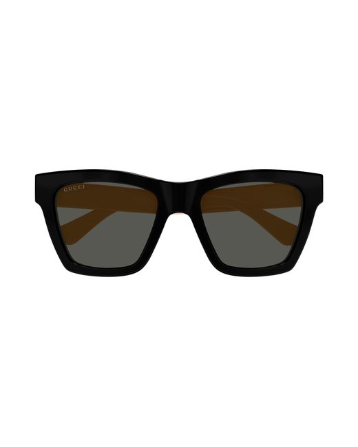 Gucci Black Gg1714S 006 Sunglasses Injected Cat Eye