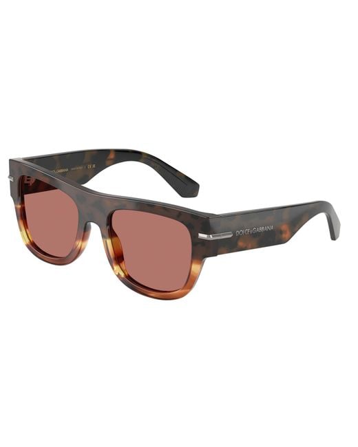 Dolce & Gabbana Black Dg4484 3438M6 Sunglasses Acetate Bordeaux Squared Normal for men