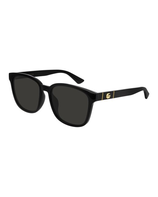 Gucci Black Gg0637Sk 001 Sunglasses Injected Squared Normal for men