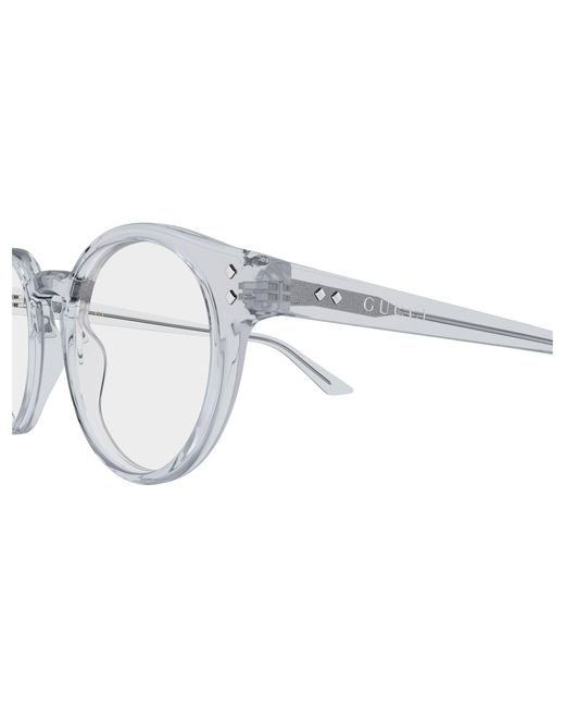 Gucci Black Gg2133O 003 Optical Frames Acetate Transparent Round for men