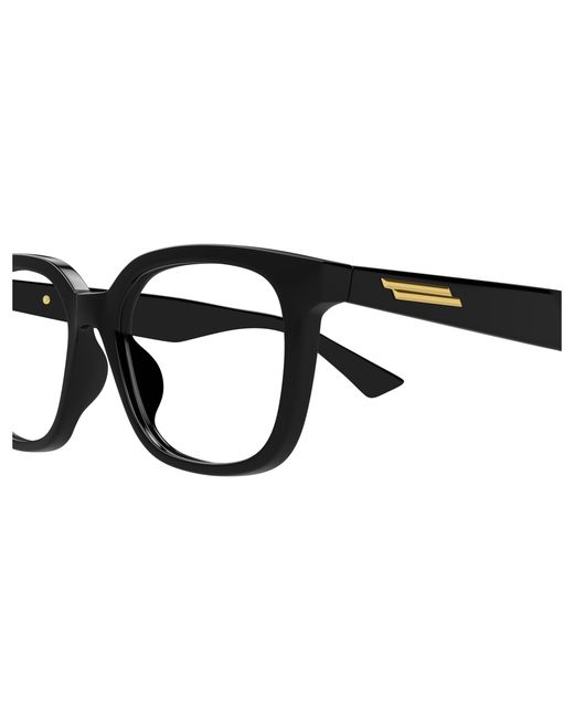 Bottega Veneta Black Bv1334Oa 001 Optical Frames Acetate Transparent Squared