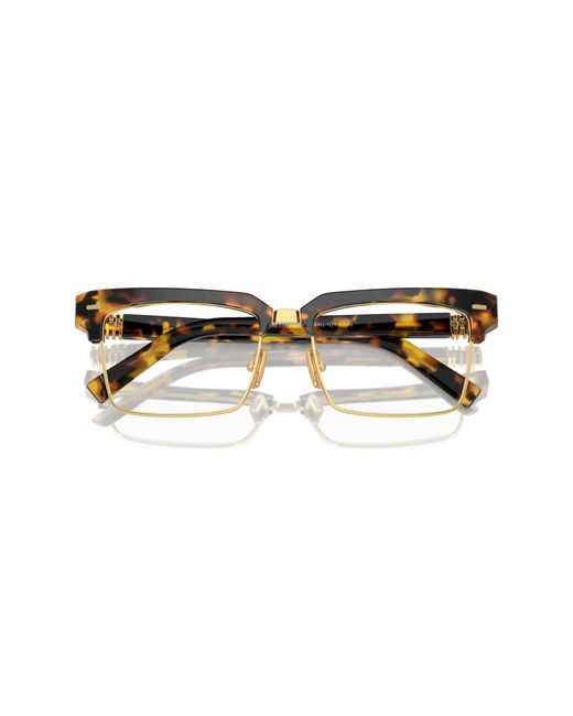 Miu Miu Black Mu 11Xv Vau1O1 Optical Frames Acetate Transparent Squared Normal