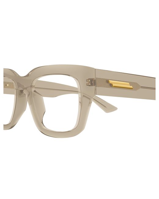 Bottega Veneta Black Bv1361O 008 Optical Frames Acetate Transparent Squared for men
