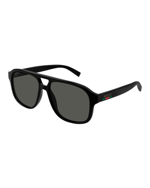 Gucci Black Gg1856S 001 Sunglasses Injected Pilot for men