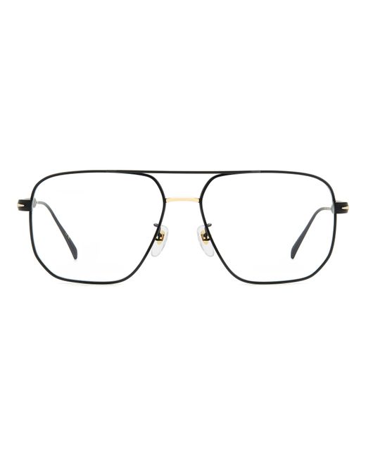 David Beckham Black Db 7124 2M2 Optical Frames Titanium Squared for men