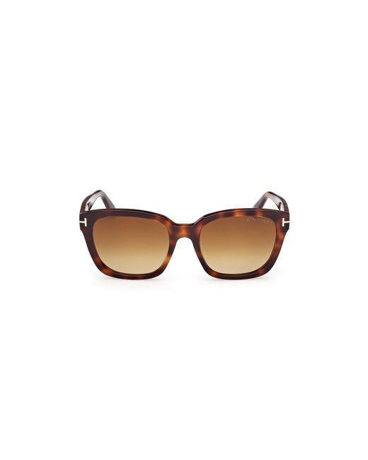 Tom Ford Black Ft1216 Haylay 53F Sunglasses Acetate Squared Normal