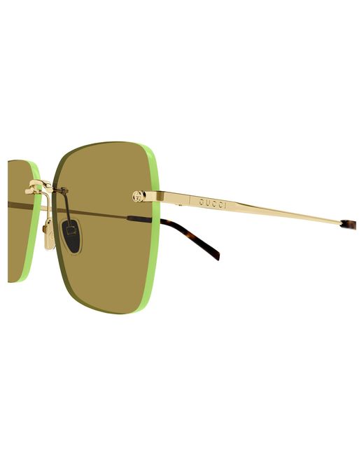 Gucci Black Gg1955Sa 004 Sunglasses Metal Squared
