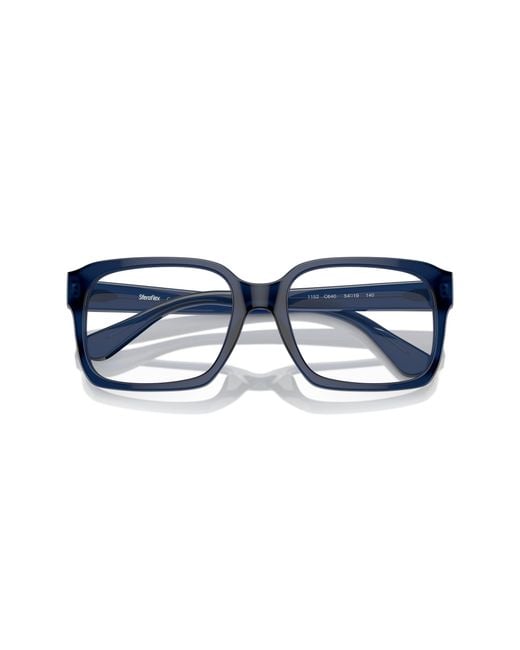 Sferoflex Black Sf1152 C640 Optical Frames Acetate Squared for men