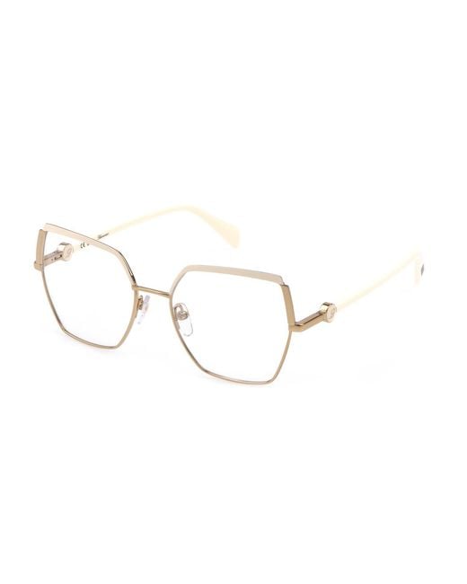Blumarine Black Vbm218 0F47 Optical Frames Metal Geometric