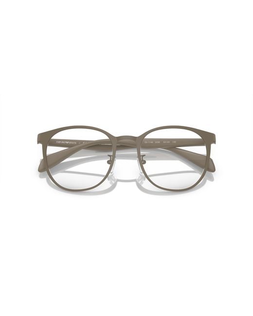 Emporio Armani Black Ea1148 3298 Optical Frames Metal Transparent Pantos Normal for men