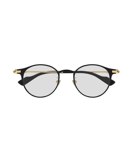 Gucci Black Gg1739Ok 001 Optical Frames Titanium Transparent Round