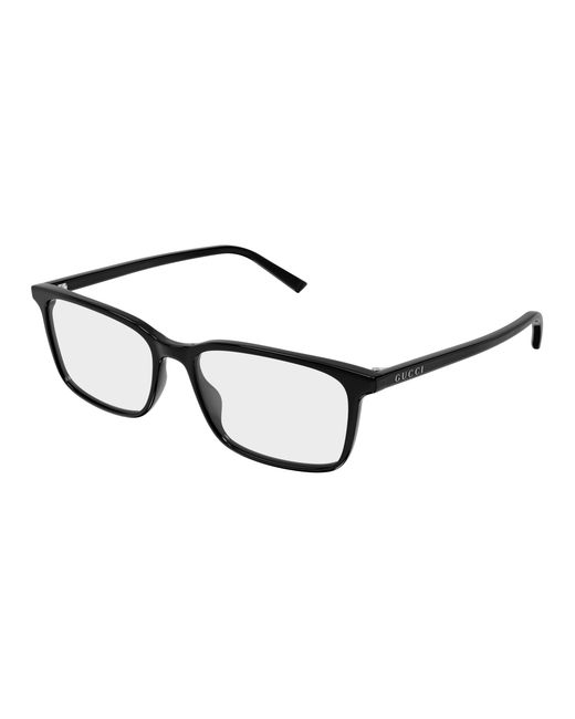 Gucci Black Gg1997O 001 Optical Frames Acetate Transparent Squared for men