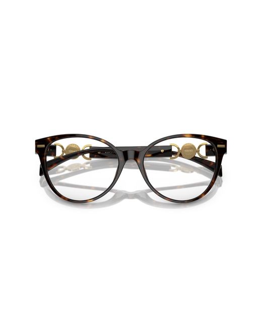 Versace Black Ve3334 108 Optical Frames Acetate Transparent Cat Eye Normal