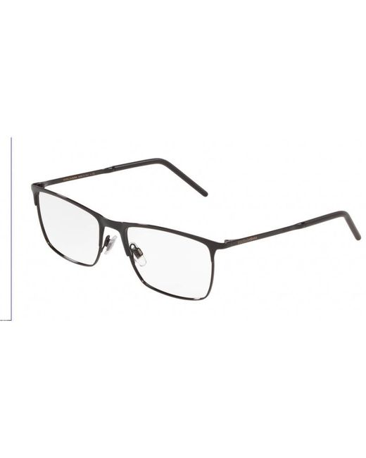Dolce & Gabbana Black Dg1309 01 Optical Frames Metal Squared for men