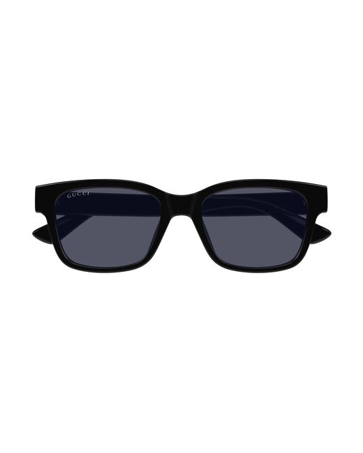 Gucci Black Gg1716S 001 Sunglasses Injected Squared for men