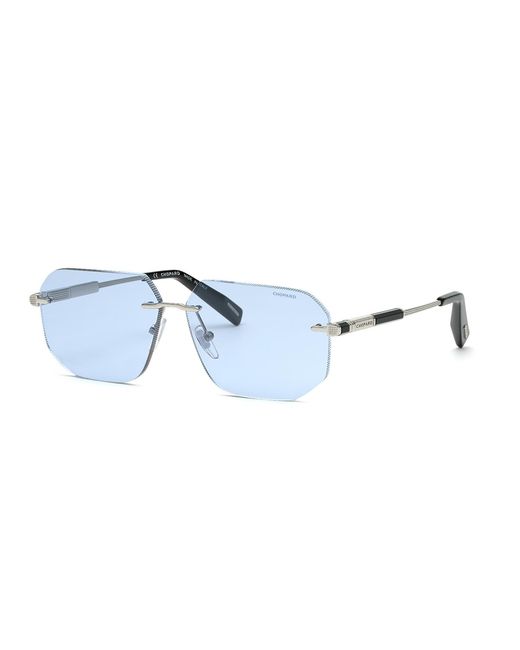 Chopard Black Schg80 579F Sunglasses Metal Geometric Photochromic for men