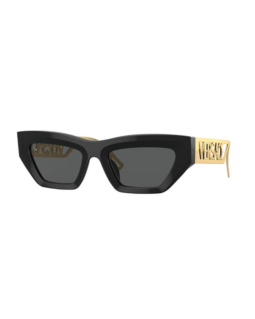 Versace Black Ve4432U Gb1/87 Sunglasses Acetate Geometric Normal