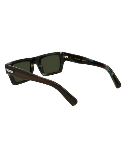 Ferragamo Black Sf2034S 319 Sunglasses Acetate Squared Normal for men