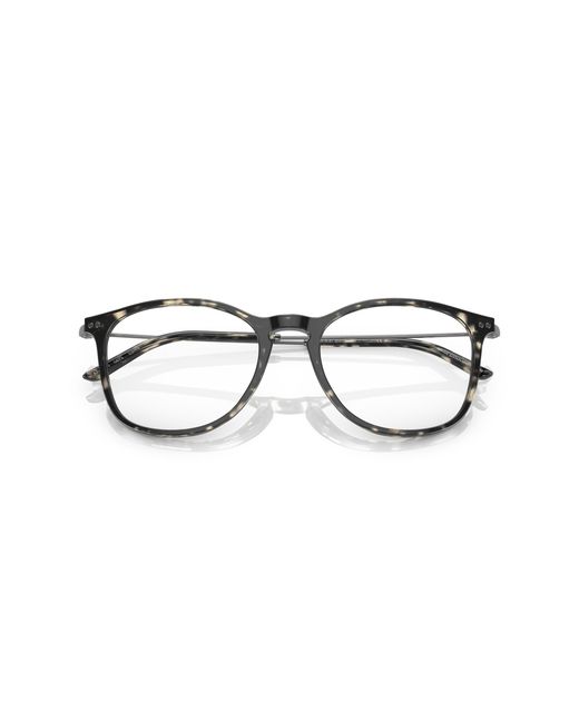 Giorgio Armani Black Ar7160 5873 Optical Frames Acetate Transparent Pantos Normal for men